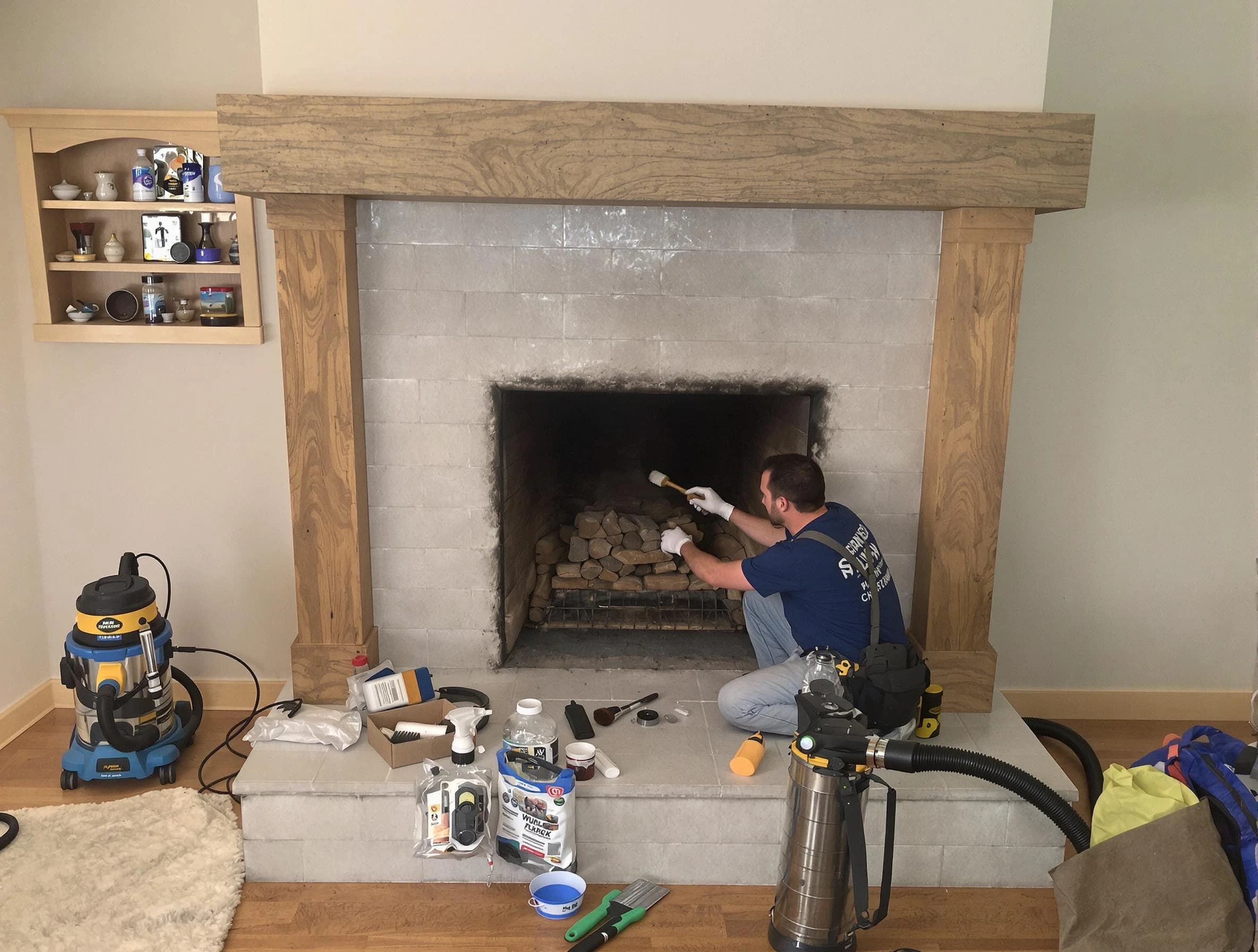 Detailed creosote removal process by Belen Chimney Sweep in Belen, NM