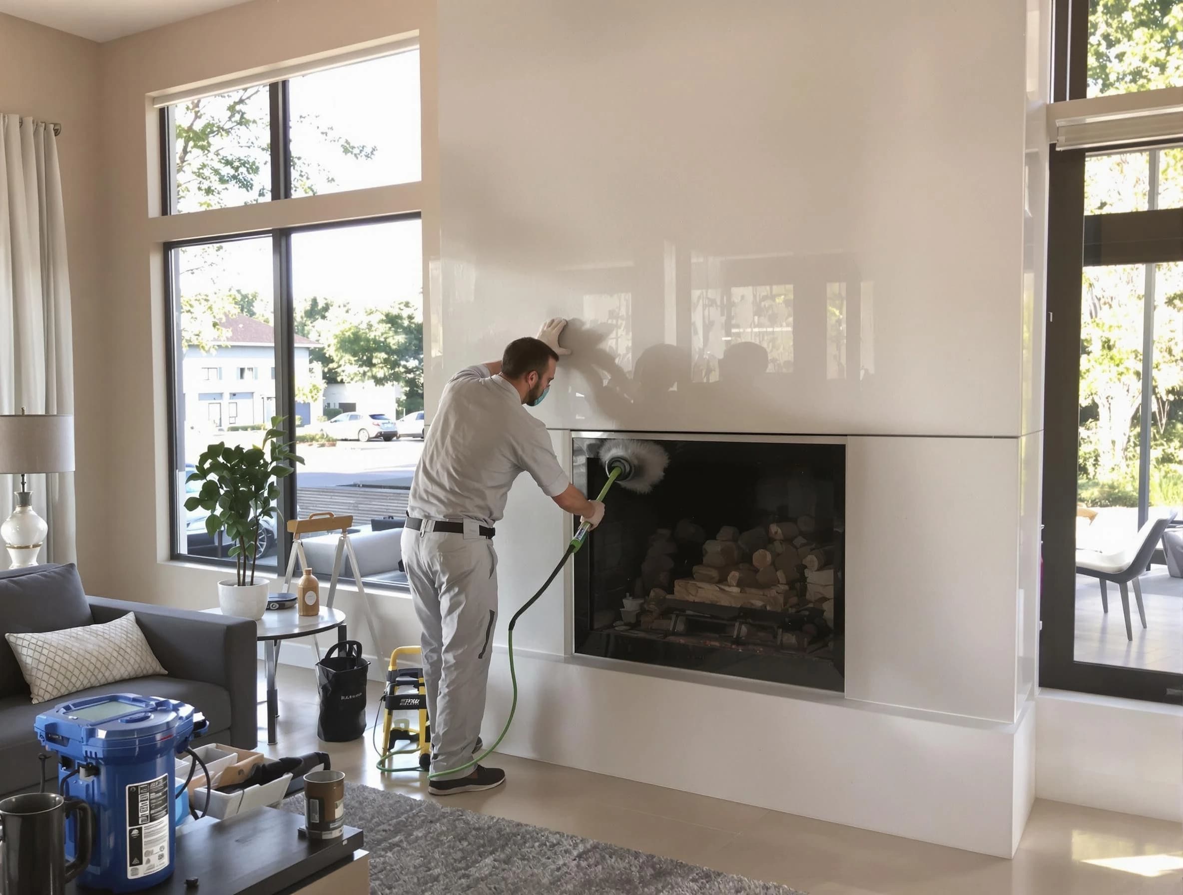 Belen Chimney Sweep performing thorough soot removal in Belen, NM