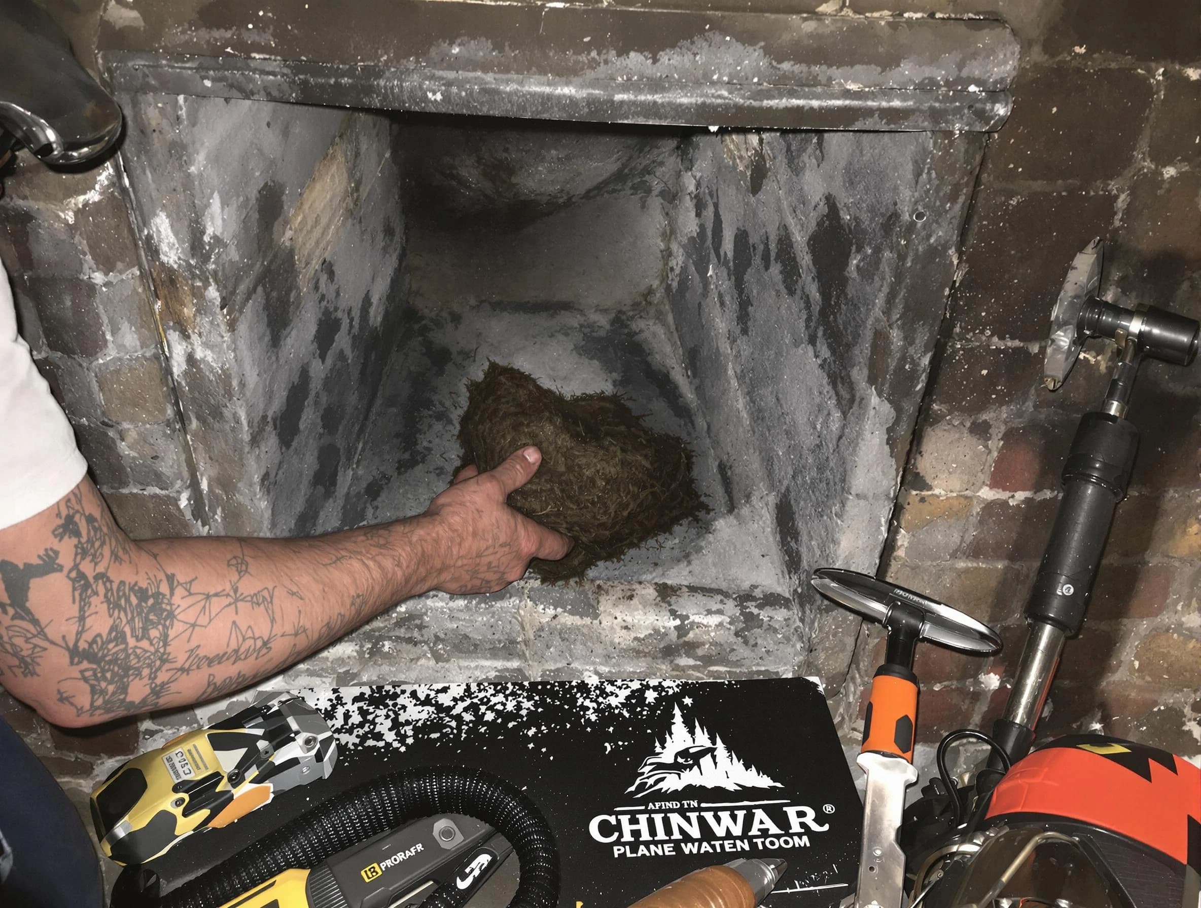 Belen Chimney Sweep safely removing debris and screening chimney in Belen, NM