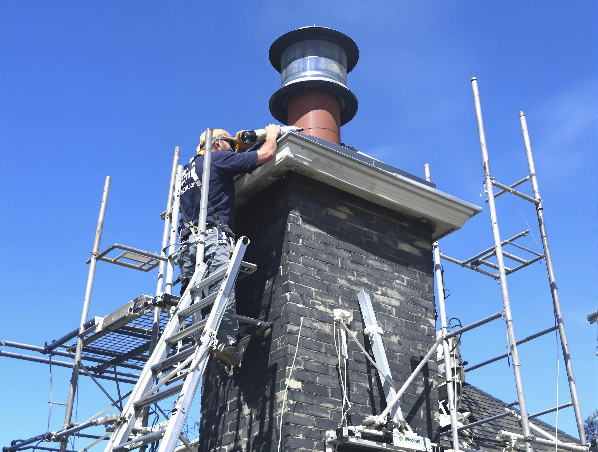 Sturdy chimney crown finished by Belen Chimney Sweep in Belen, NM