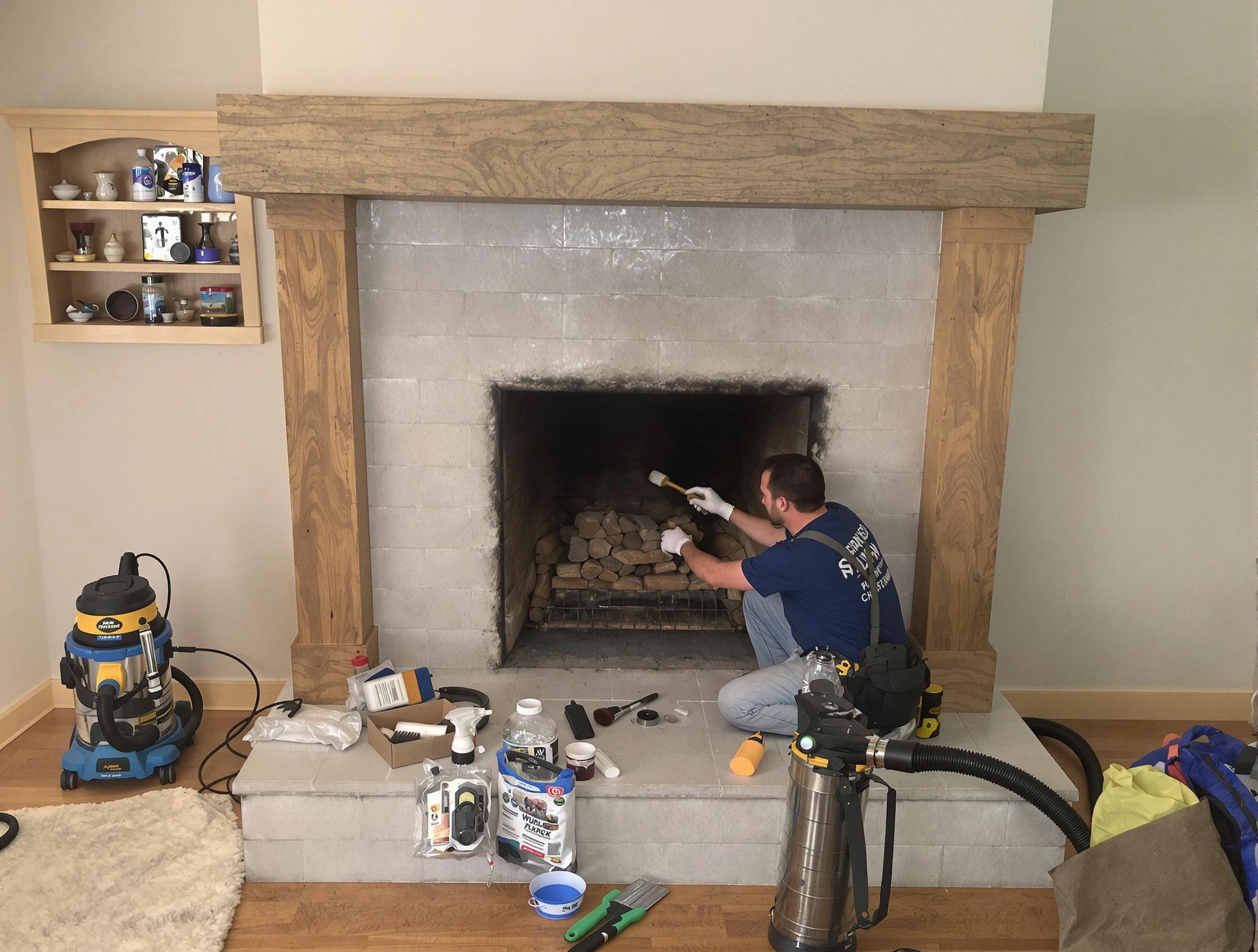 Detailed creosote removal process by Belen Chimney Sweep in Belen, NM